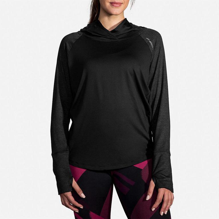 Brooks Dash Running Jackets - Women's - Grey (90856-BTCP)